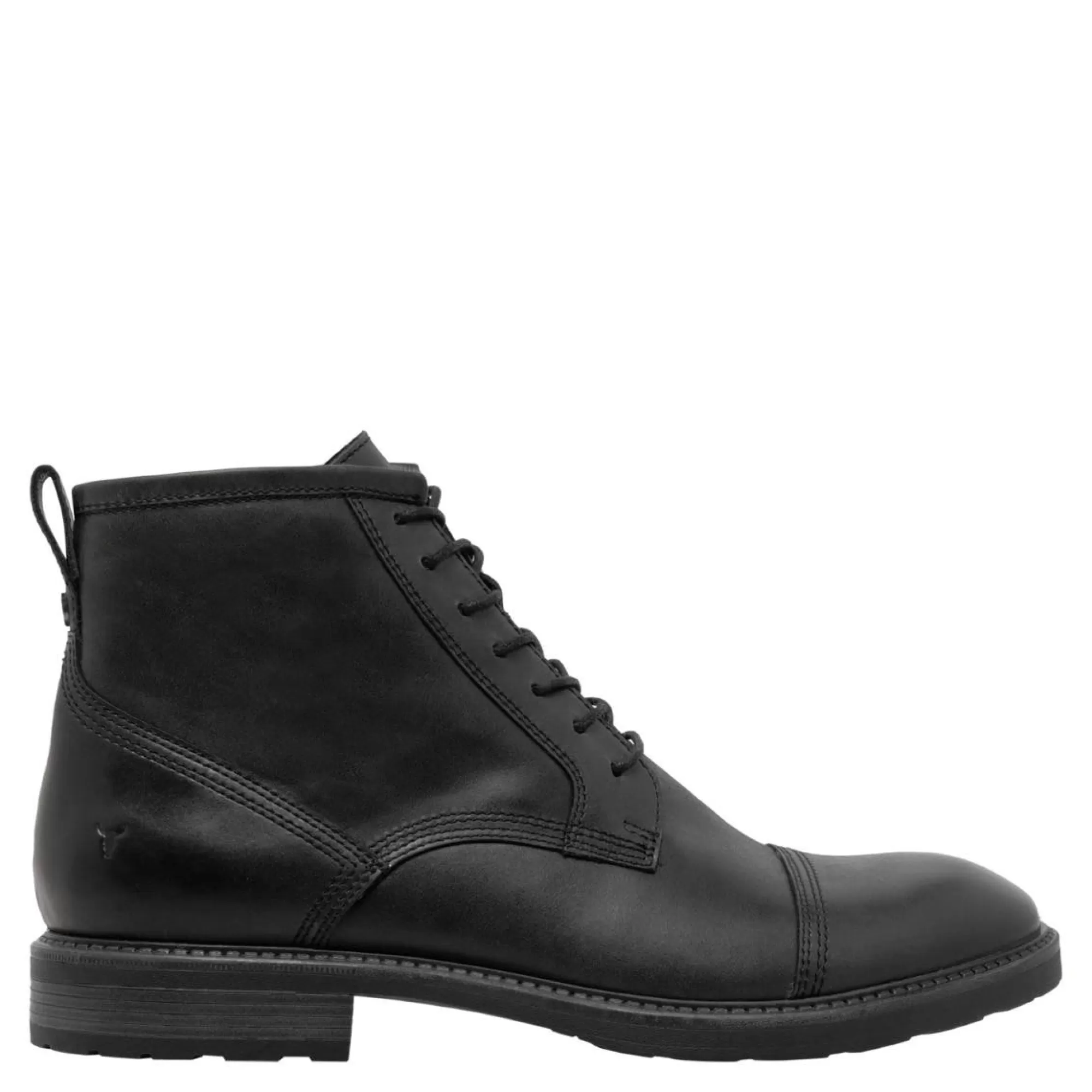 Windsor Smith Casual Boots*Abel Black Leather Blk Leather