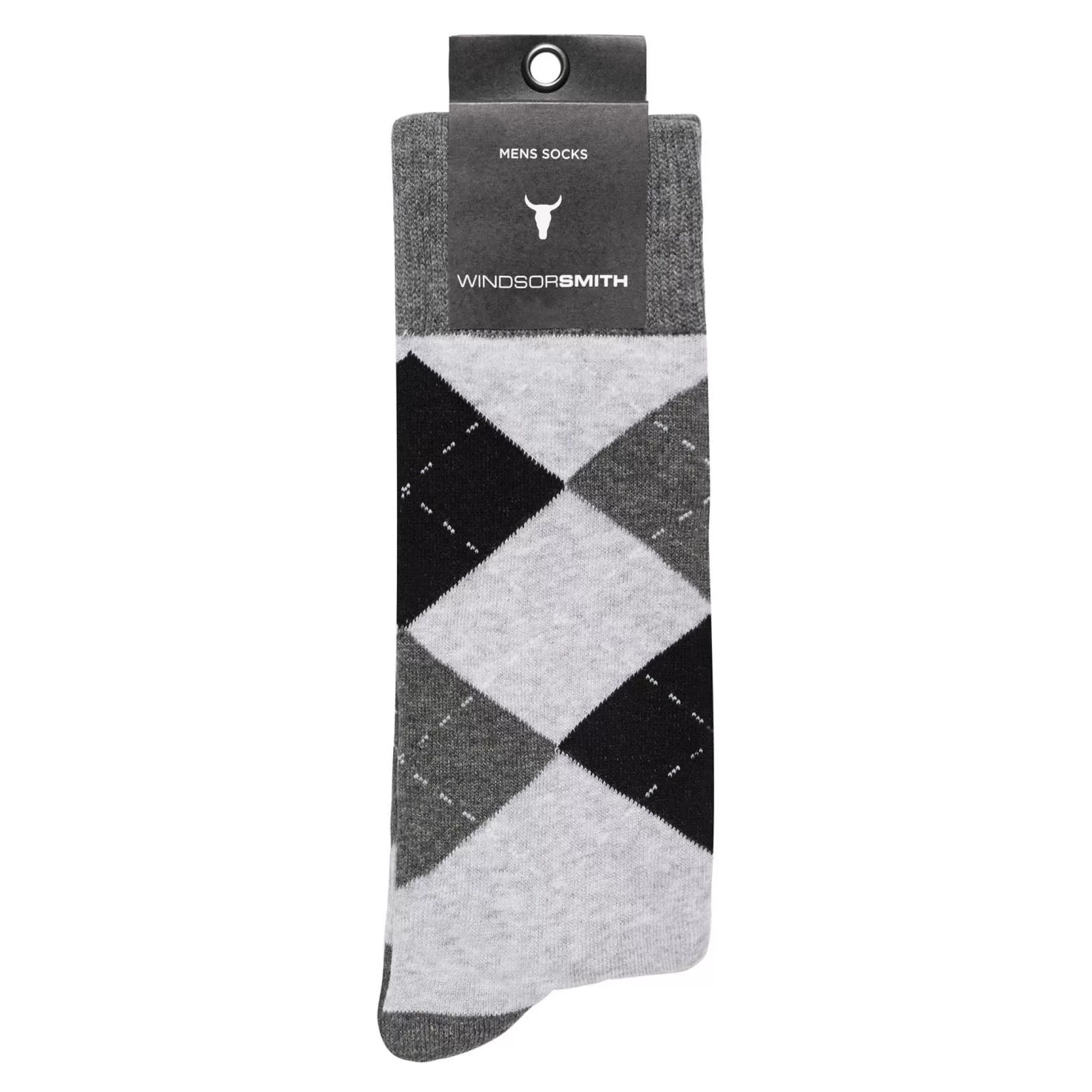 Windsor Smith Wallets & Accessories*Argyle Men'S Dress Sock Grey Marle