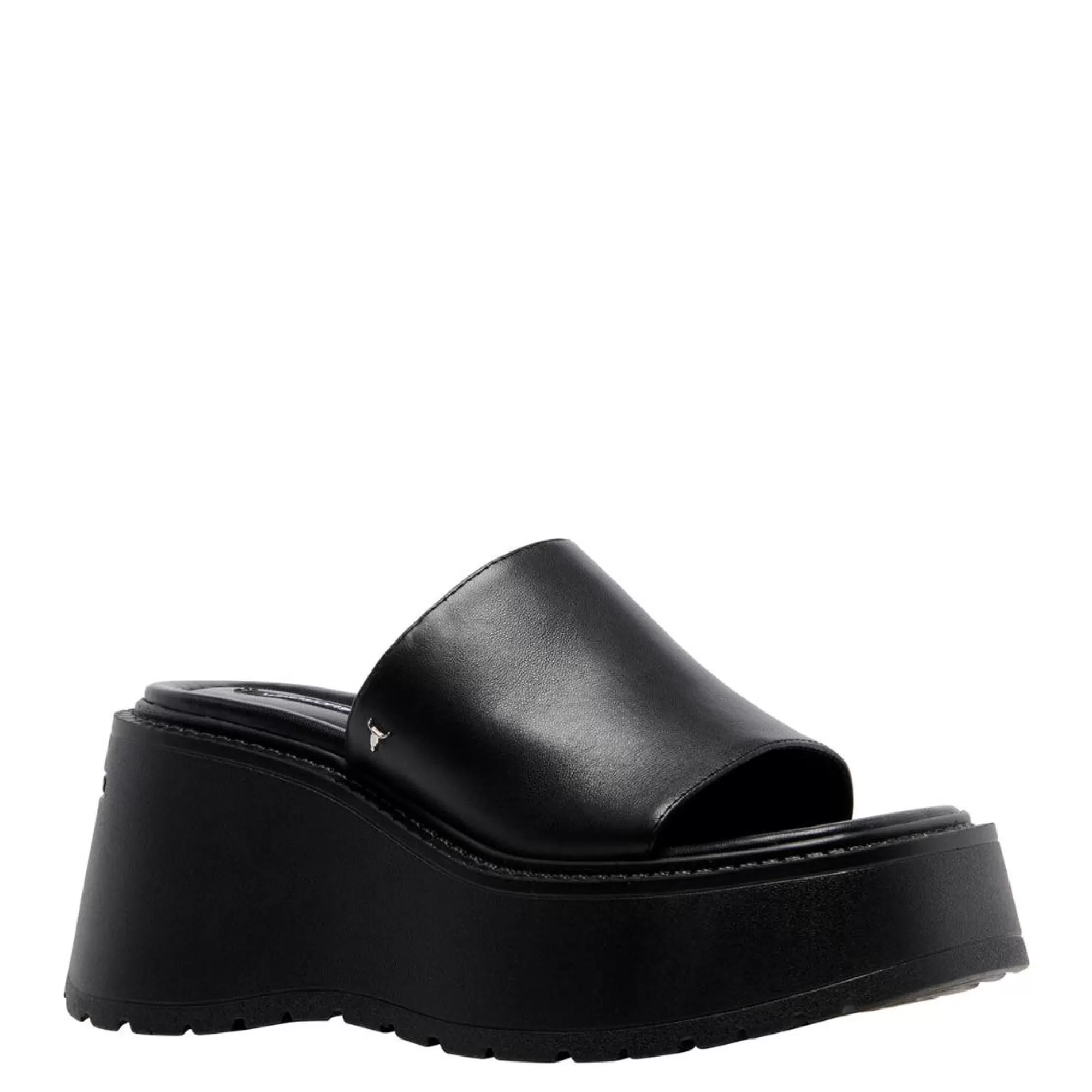 Windsor Smith Chunky Sandals*Candy Black Leather Sandal Blk Leather