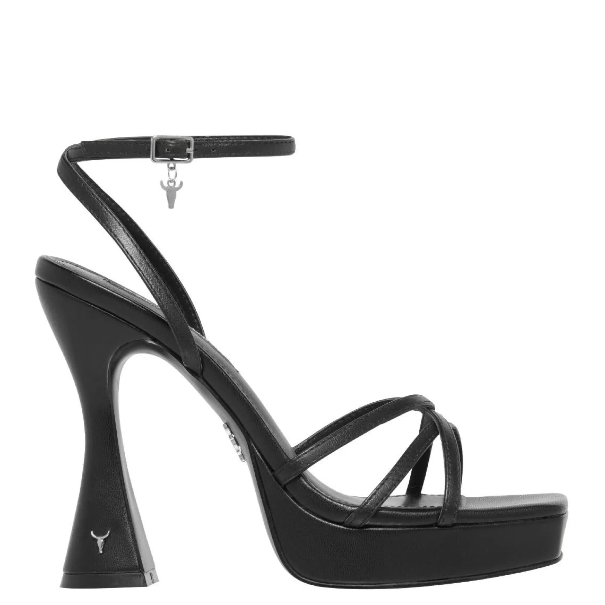 Windsor Smith High Heels*Goddess Black Leather Blk Leather