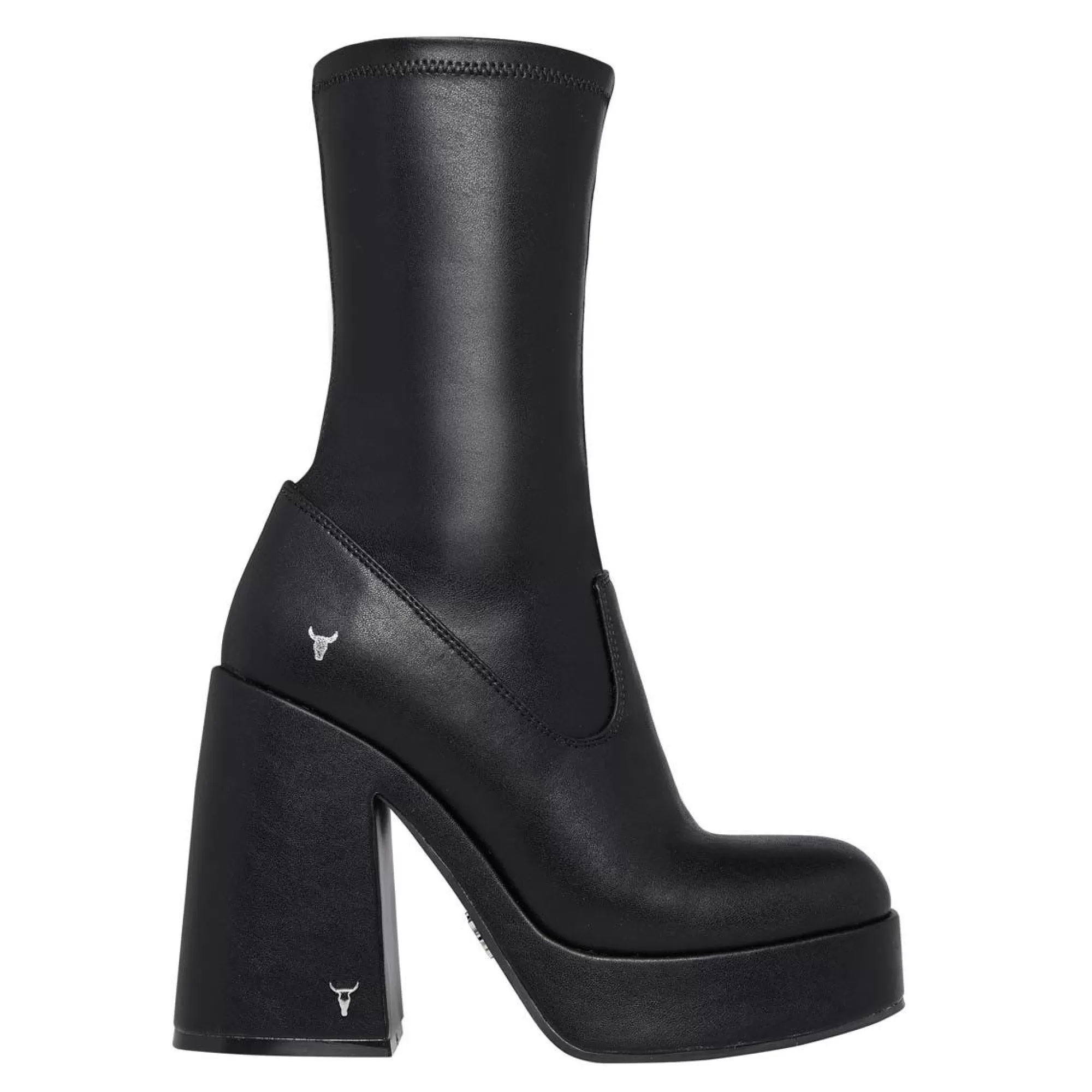 Windsor Smith High Heel Boots*Hidden Black Stretch Sock Boot