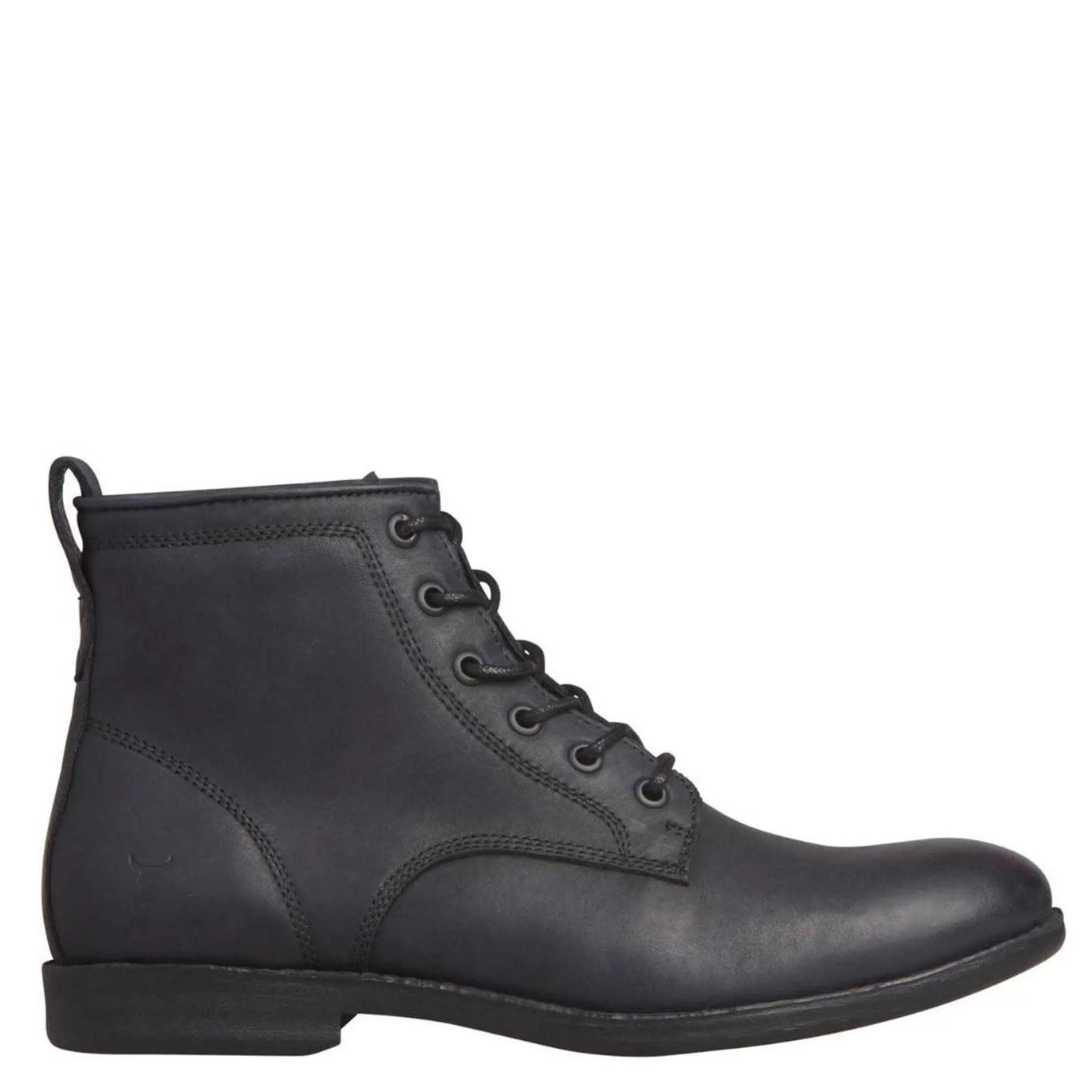 Windsor Smith Casual Boots*Krab Black Leather Blk Leathe