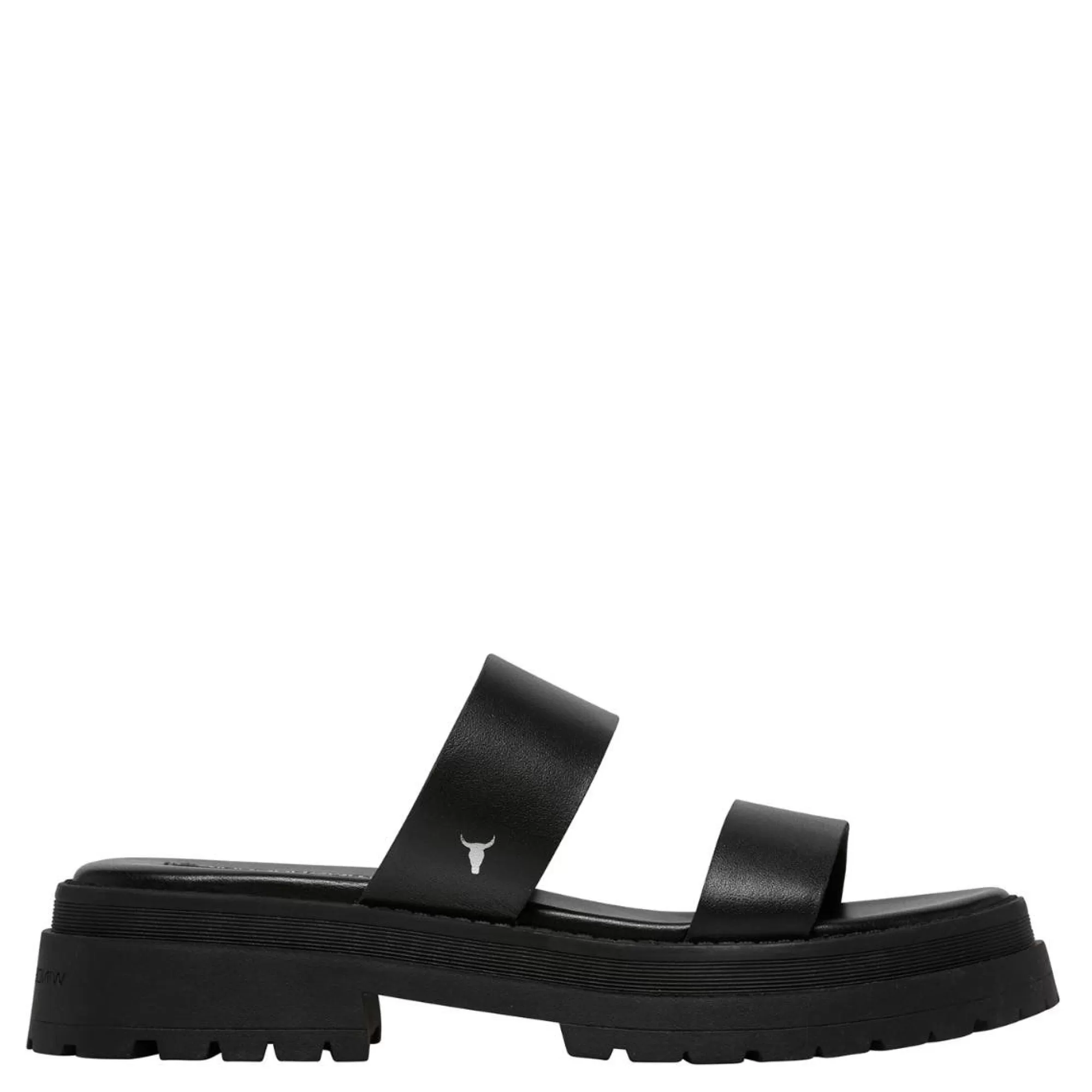 Windsor Smith Chunky Sandals*Laser Black Leather Sandal Blk Leather