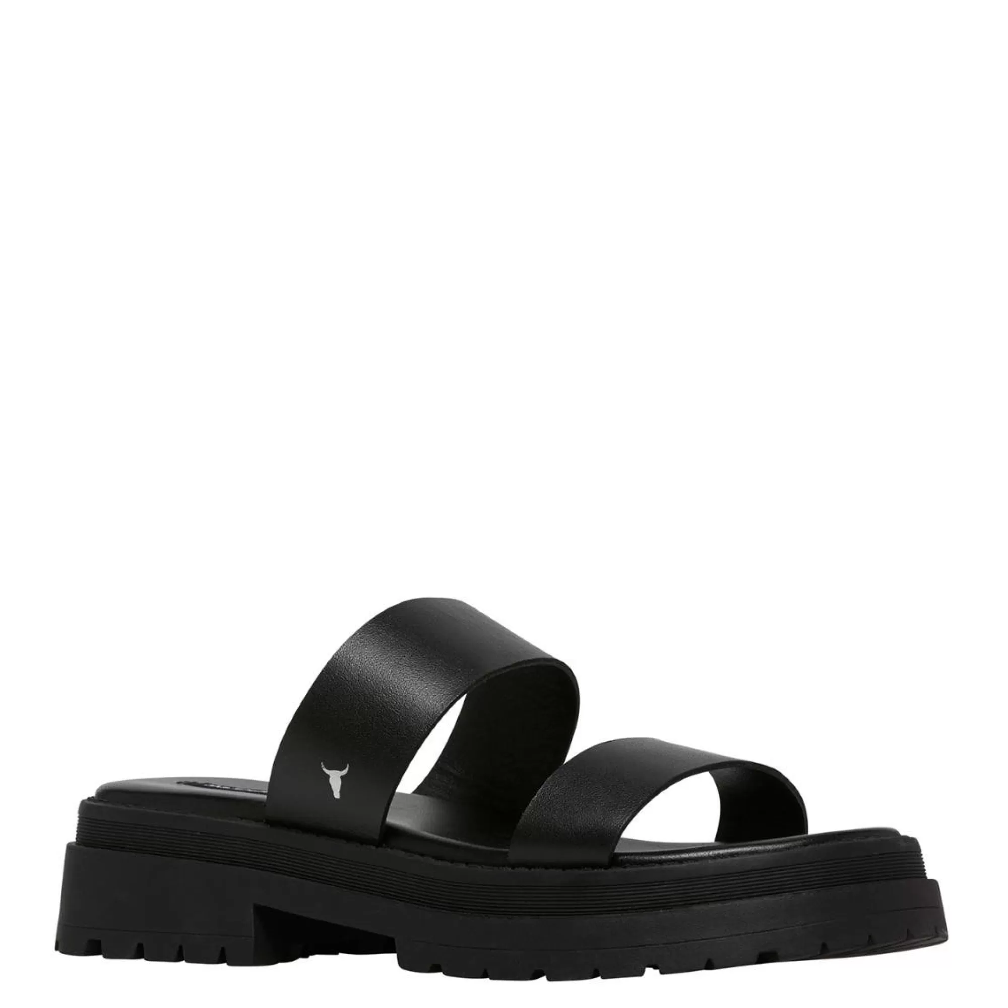 Windsor Smith Chunky Sandals*Laser Black Leather Sandal Blk Leather