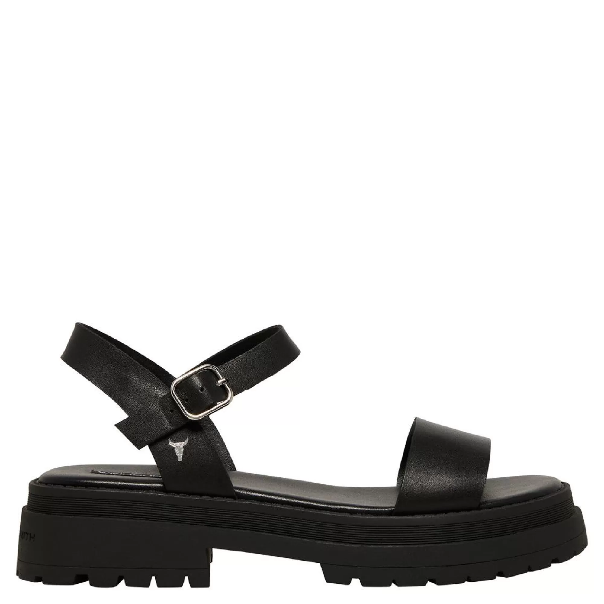 Windsor Smith Chunky Sandals*Linger Black Leather Sandal White Leather