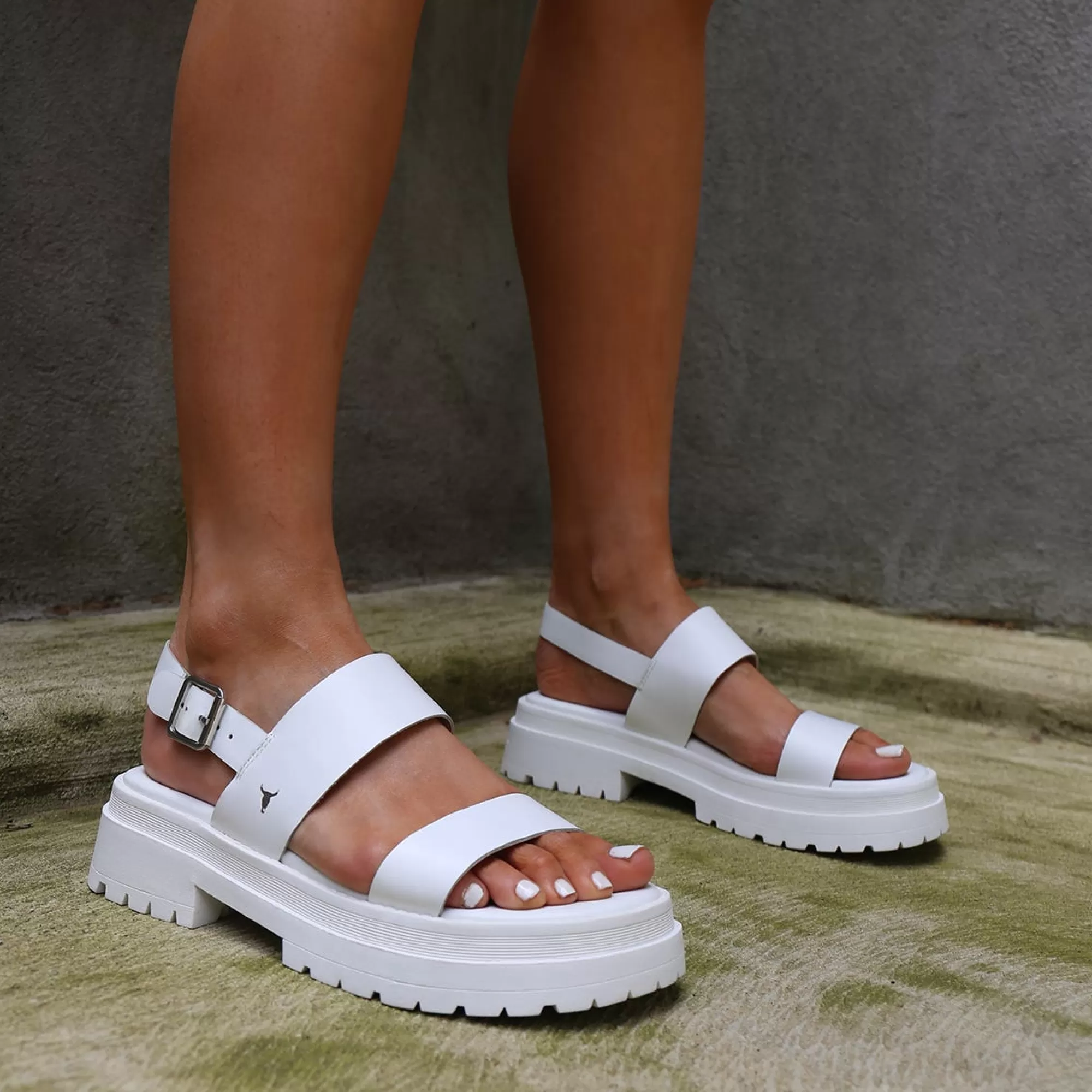 Windsor Smith Chunky Sandals*Loyalty Sandal White Leather