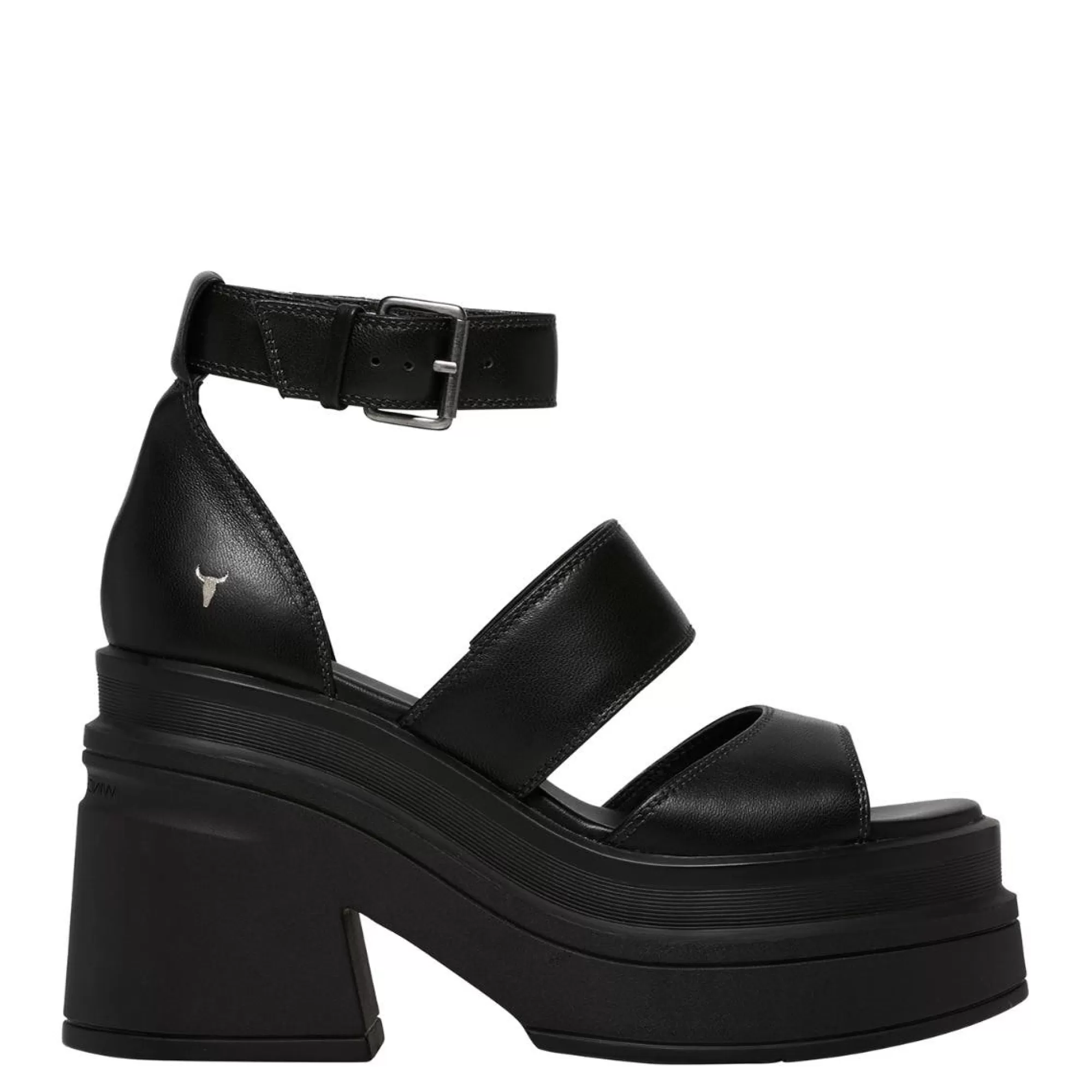 Windsor Smith Platform Heels*Match Black Leather Sandal Blk Leather