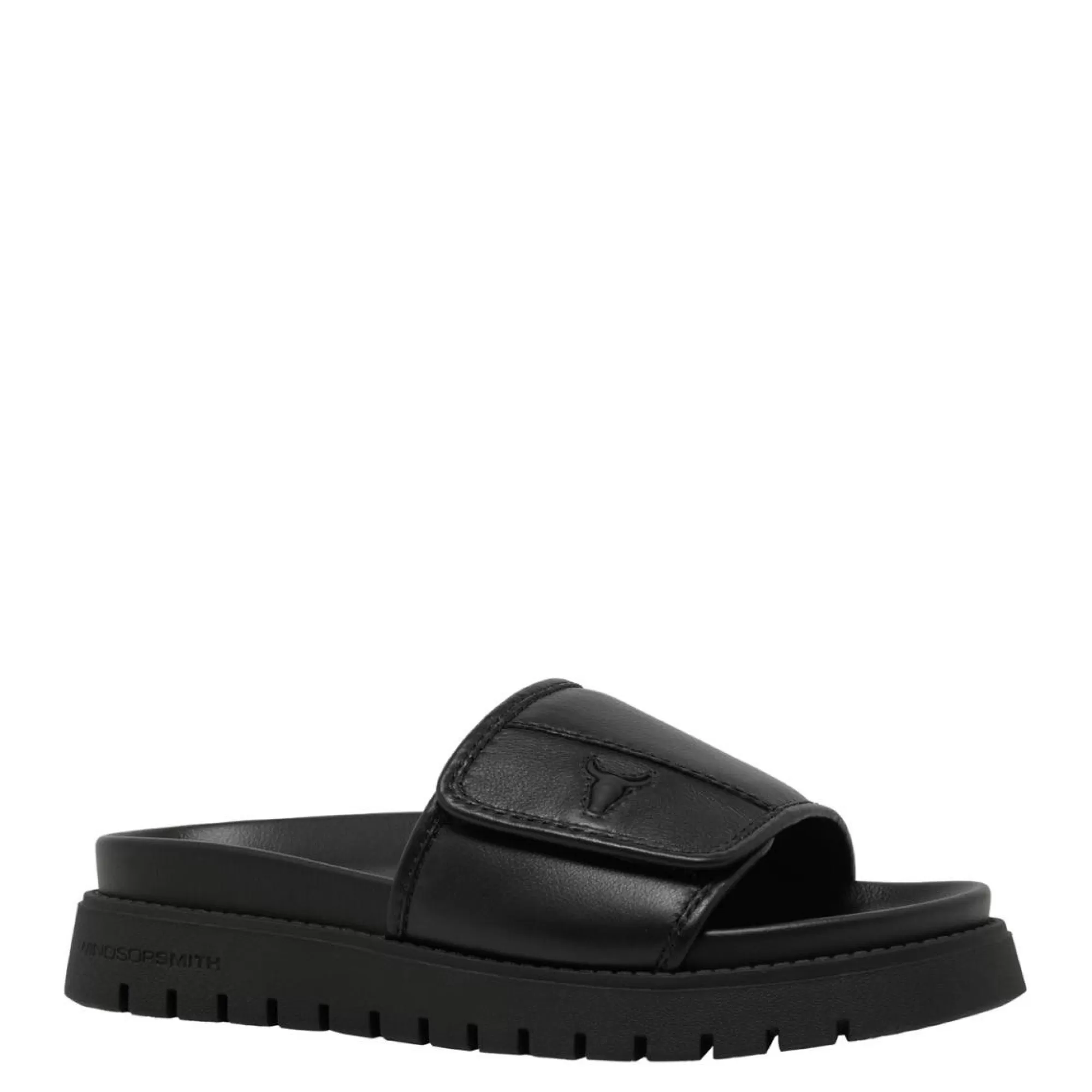 Windsor Smith Flat Sandals*Memories Black Leather Blk Leather