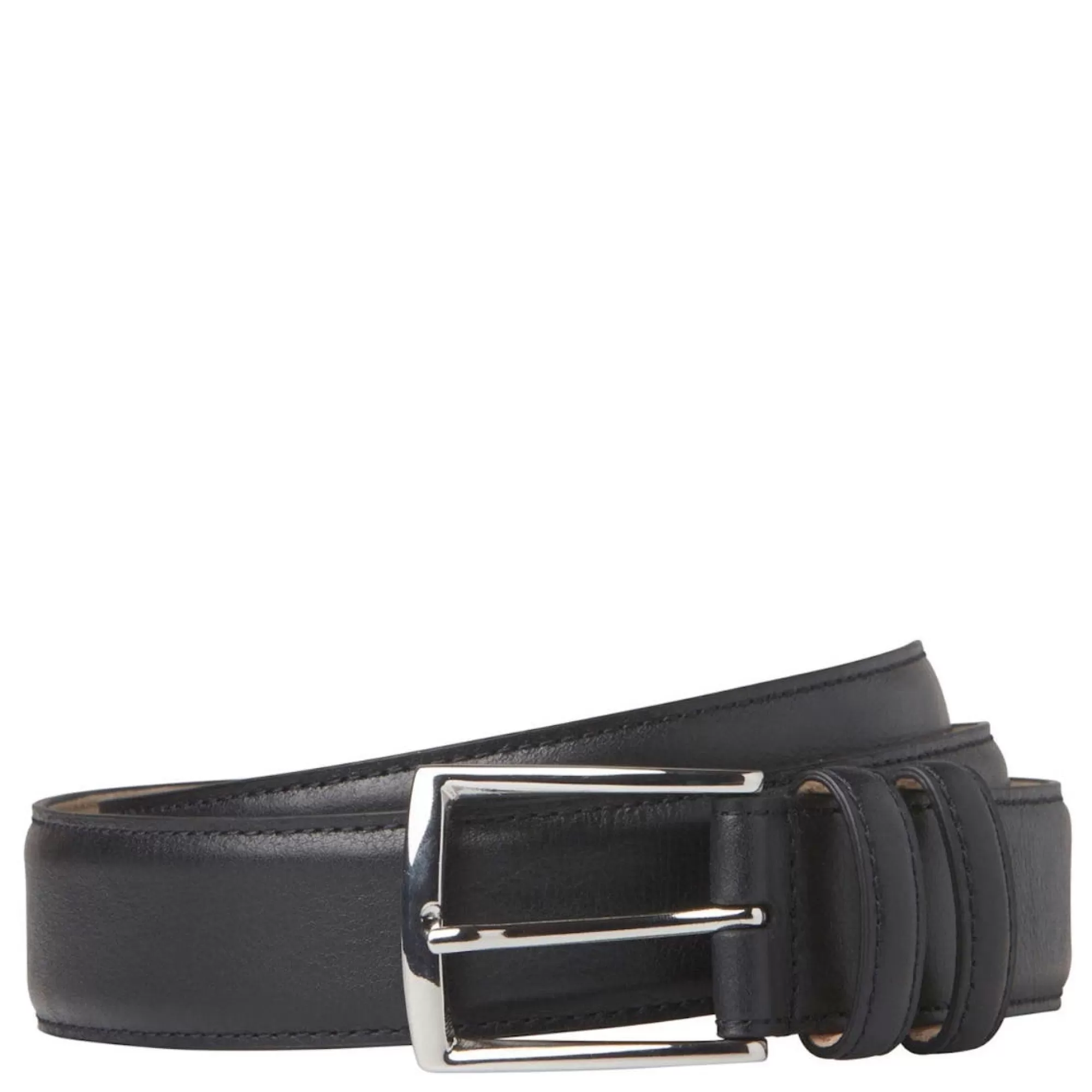 Windsor Smith Wallets & Accessories*Men'S Dress Belt Black Leather Blk Leathe