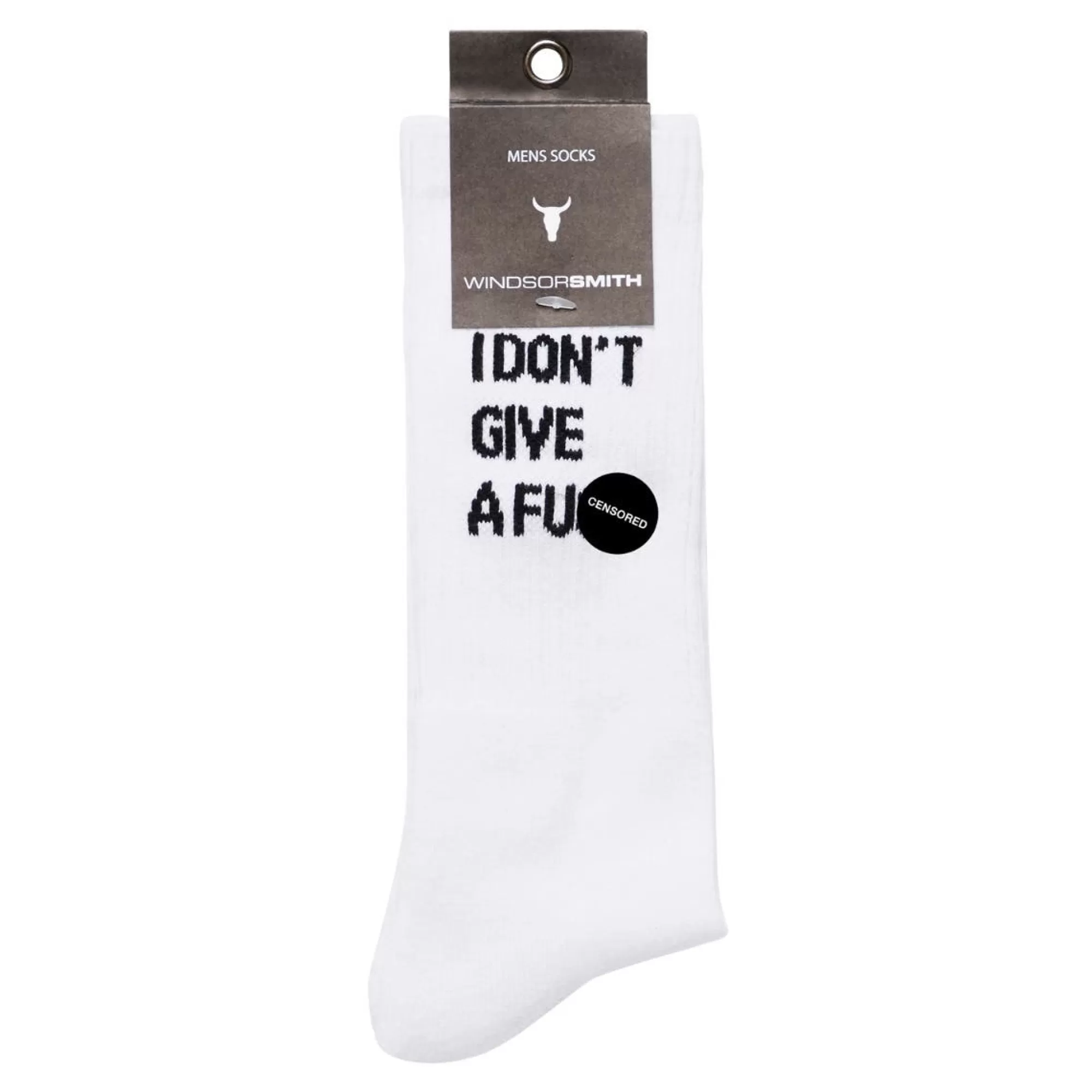 Windsor Smith Wallets & Accessories*Novelty Sock I Don'T Give A F*Ck White