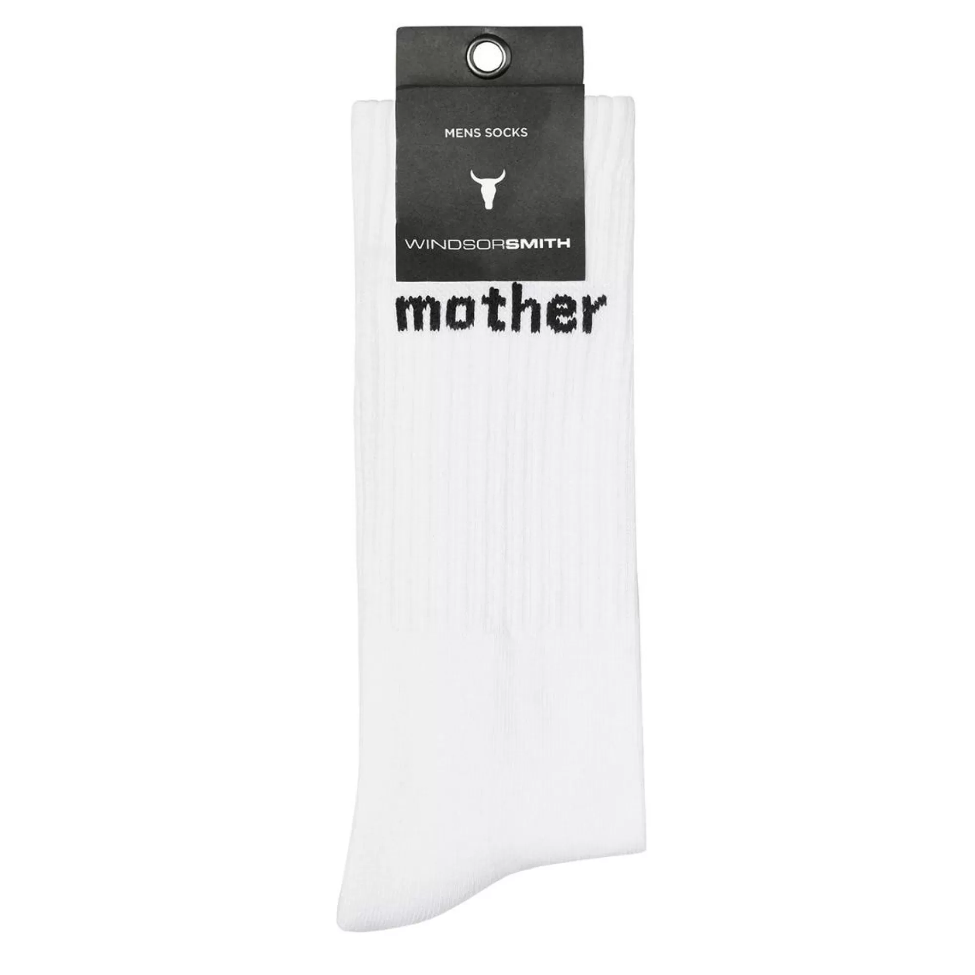 Windsor Smith Wallets & Accessories*Novelty Sock Mother F*Cker 1 (White)