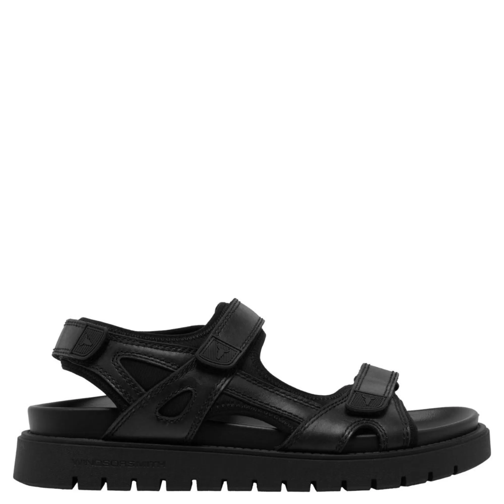 Windsor Smith Sandals*Raven Black Leather Blk Leather/Neoprene