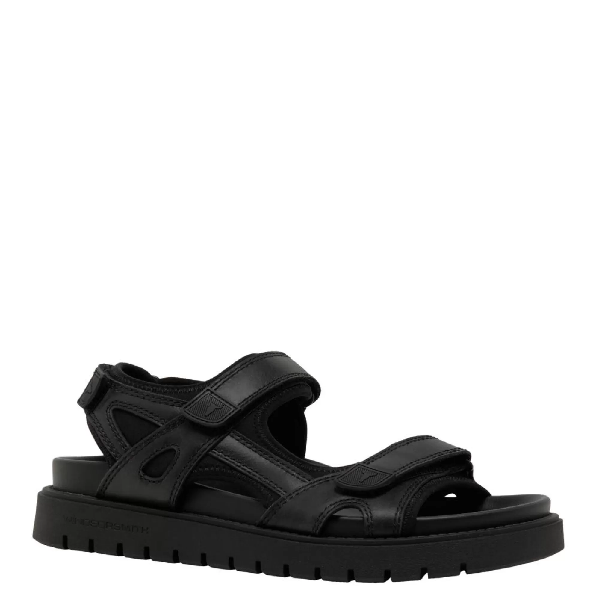 Windsor Smith Sandals*Raven Black Leather Blk Leather/Neoprene