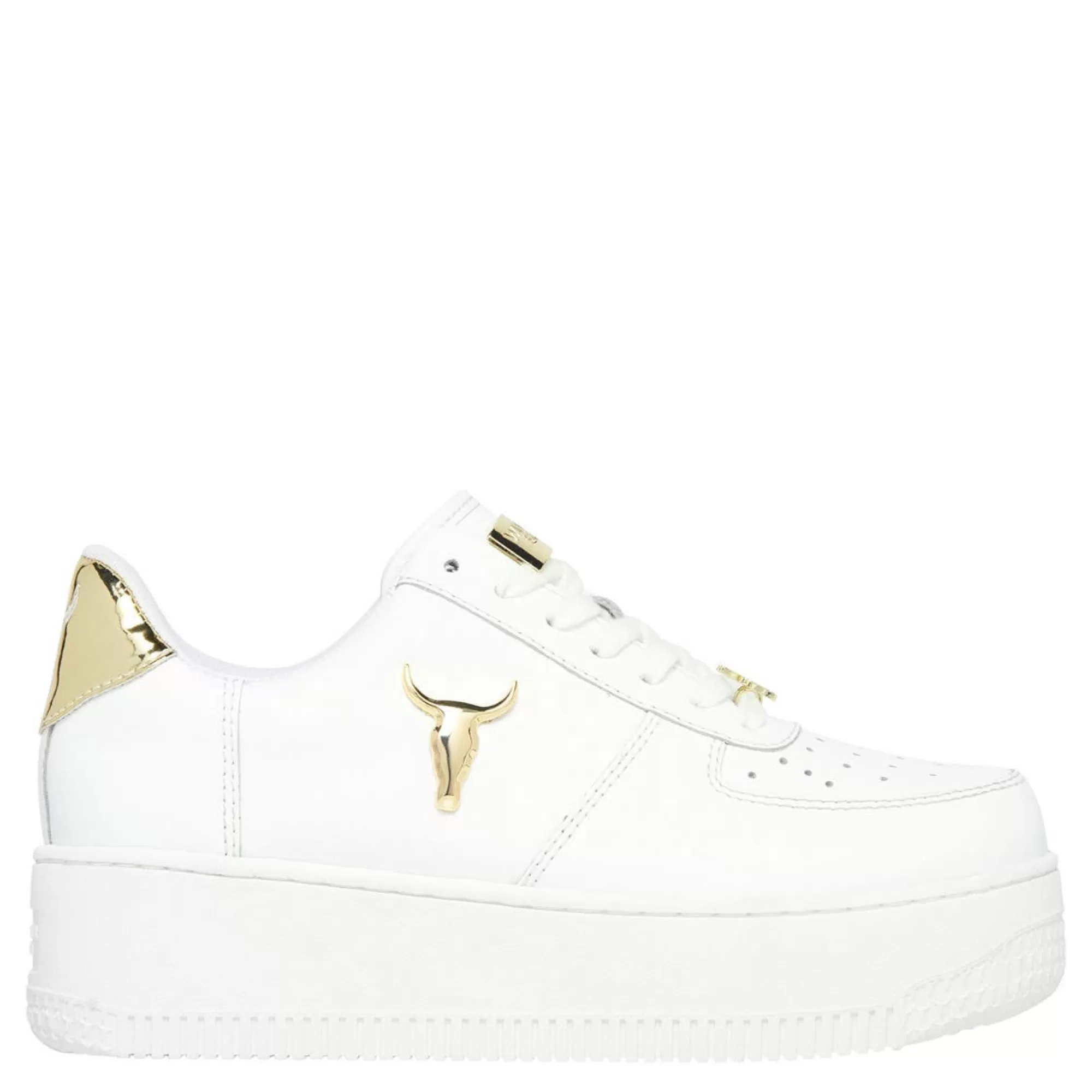 Windsor Smith Sneakers*Rich White Leather Gold Metallic Sneaker