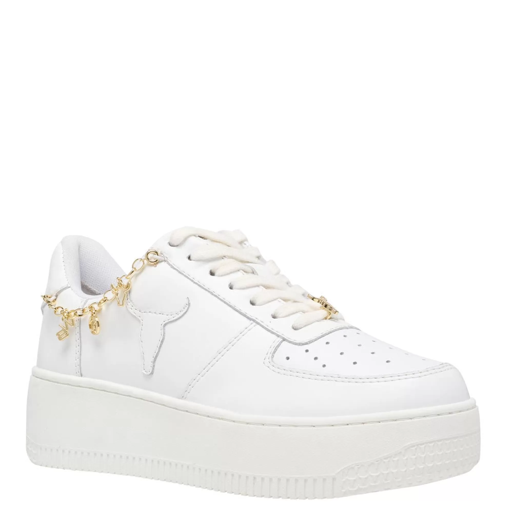 Windsor Smith Sneakers*Roses White Leather Gold Sneaker Wht Lth/Gold/Wht