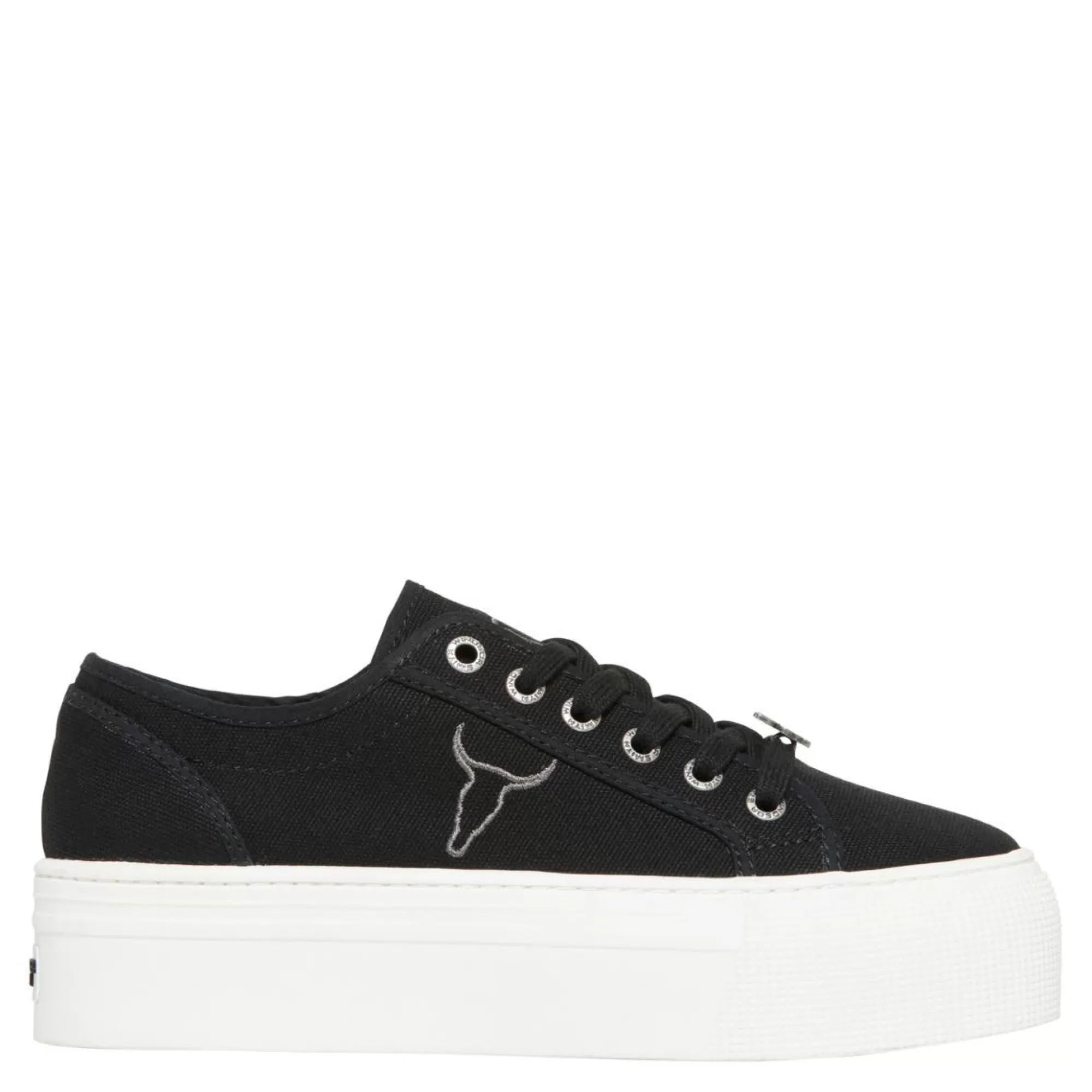 Windsor Smith Sneakers*Ruby Black Canvas / White Sneaker Black Canvas/Black