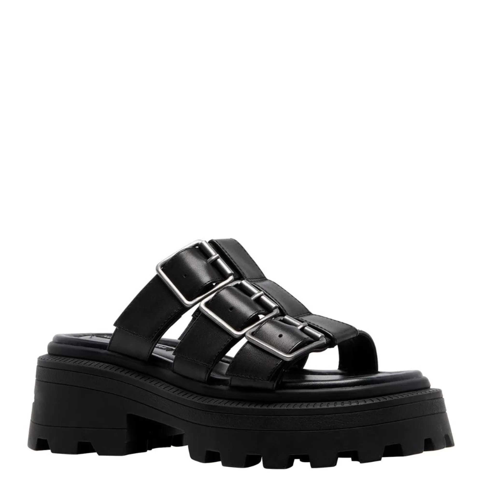 Windsor Smith Chunky Sandals*Rush Black Leather Blk Leather