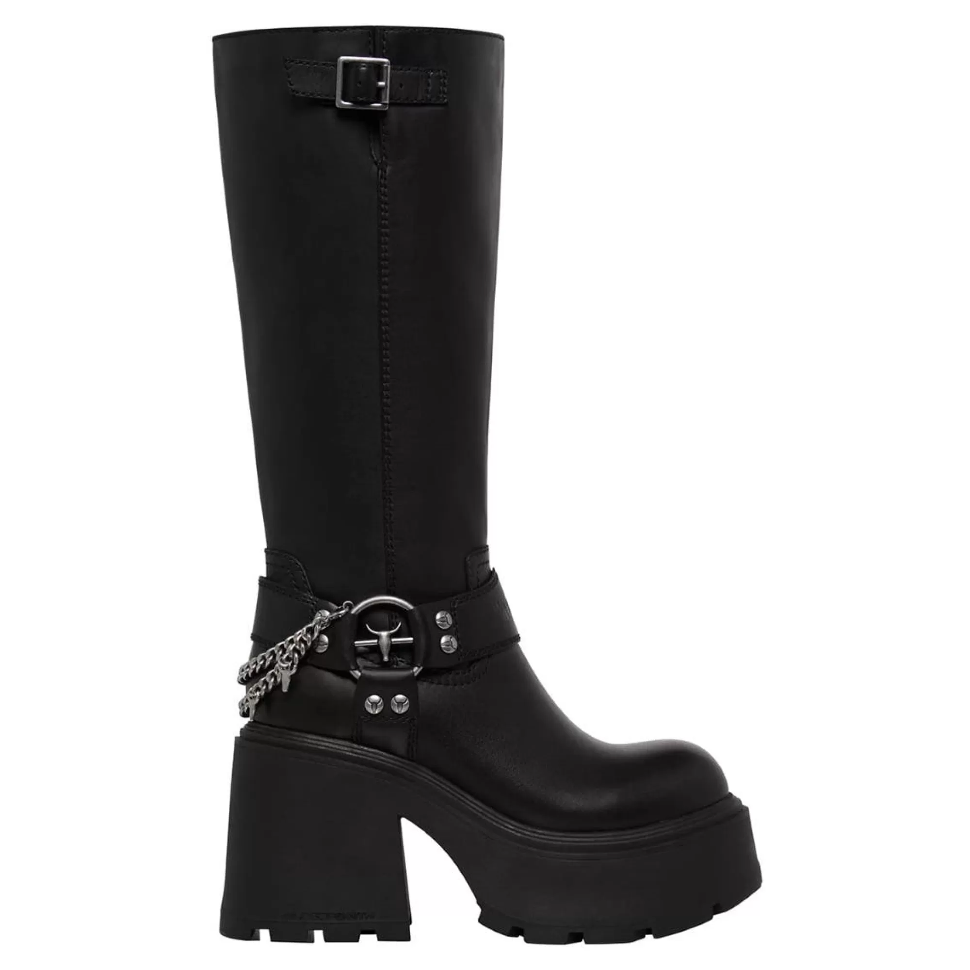 Windsor Smith Platform Boots*Security Black Leather Blk Leather