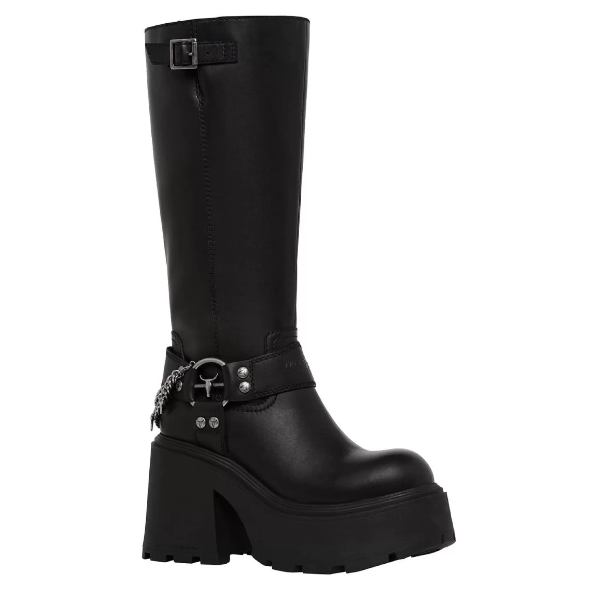 Windsor Smith Platform Boots*Security Black Leather Blk Leather