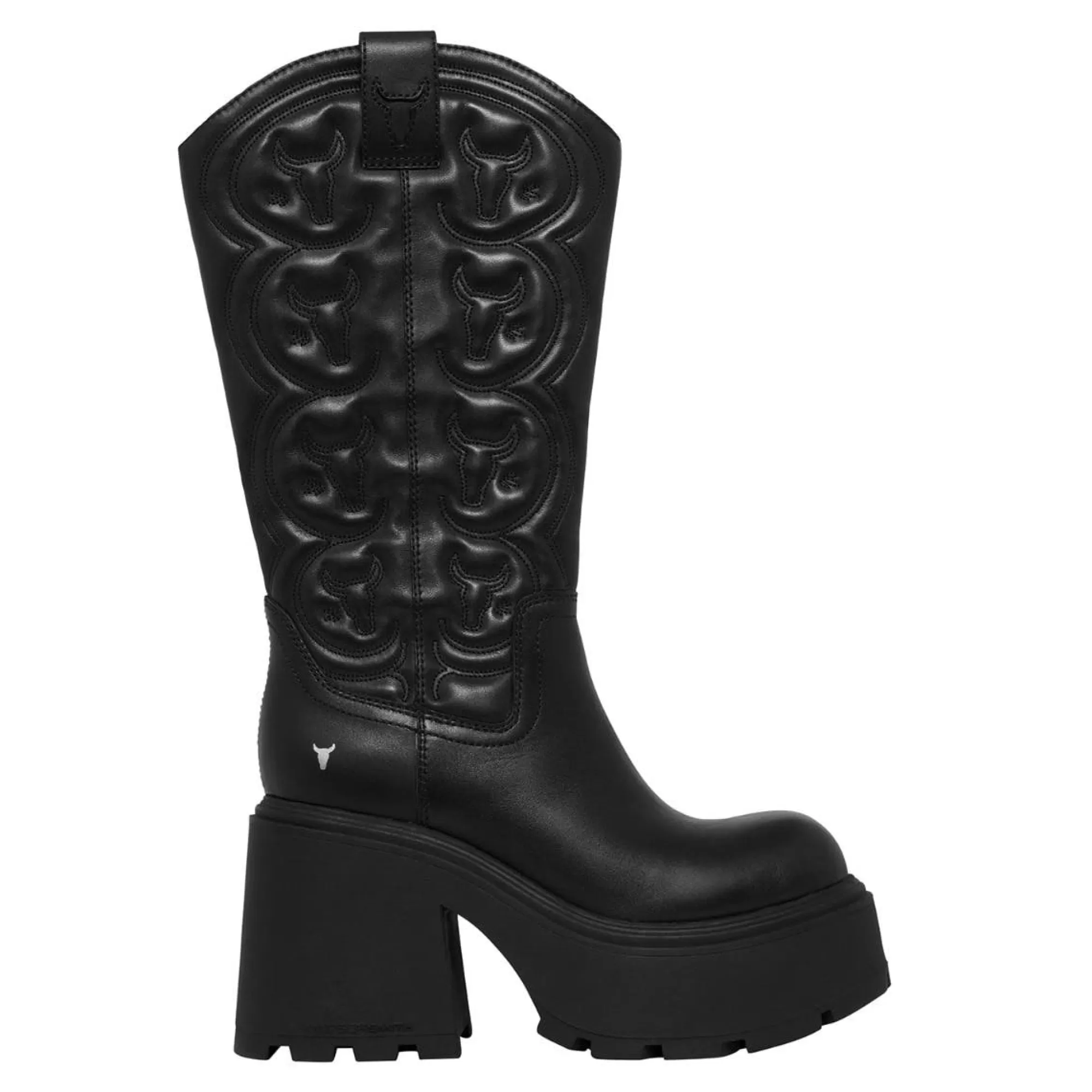 Windsor Smith Platform Boots*Sensation Black Leather Blk Leather