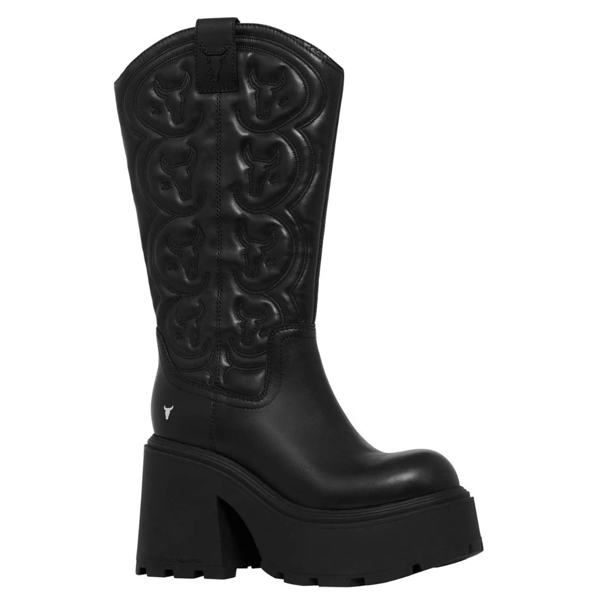 Windsor Smith Platform Boots*Sensation Black Leather Blk Leather