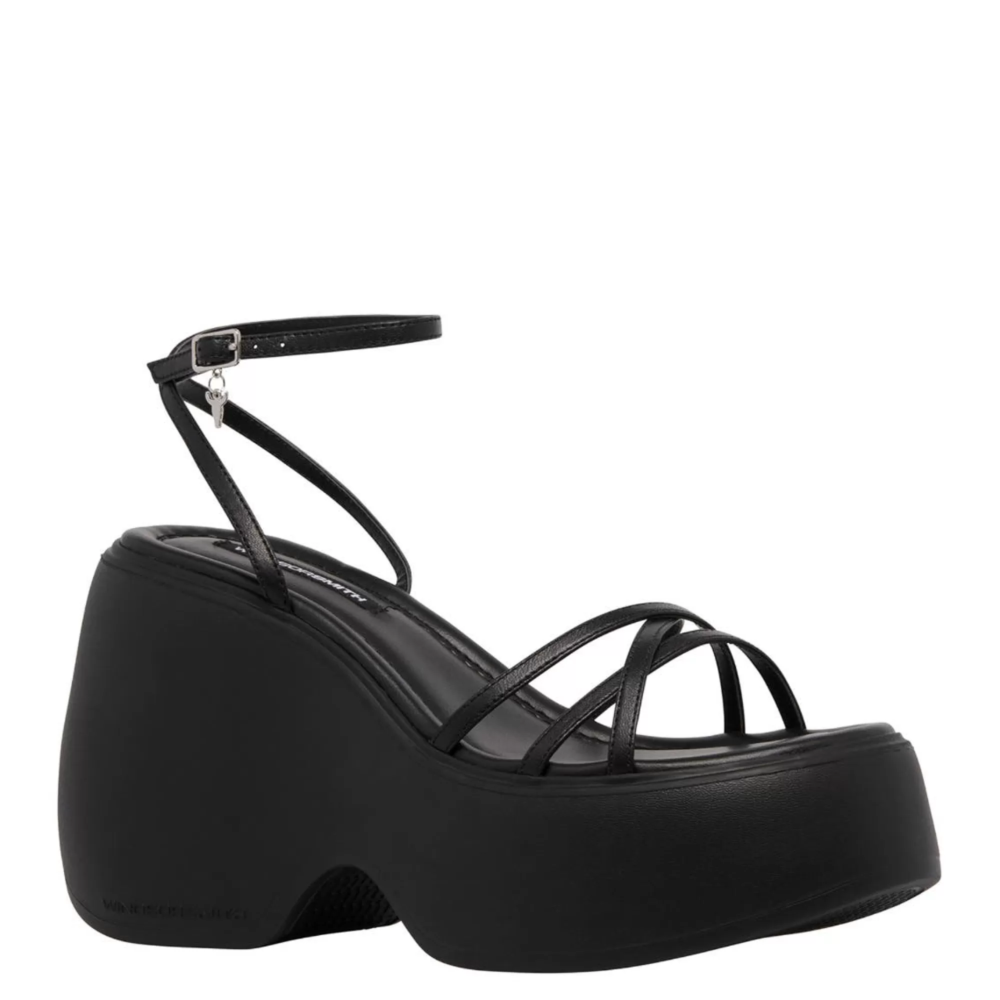 Windsor Smith Chunky Sandals*Soulmate Black Platform Leather Sandal Blk Leather