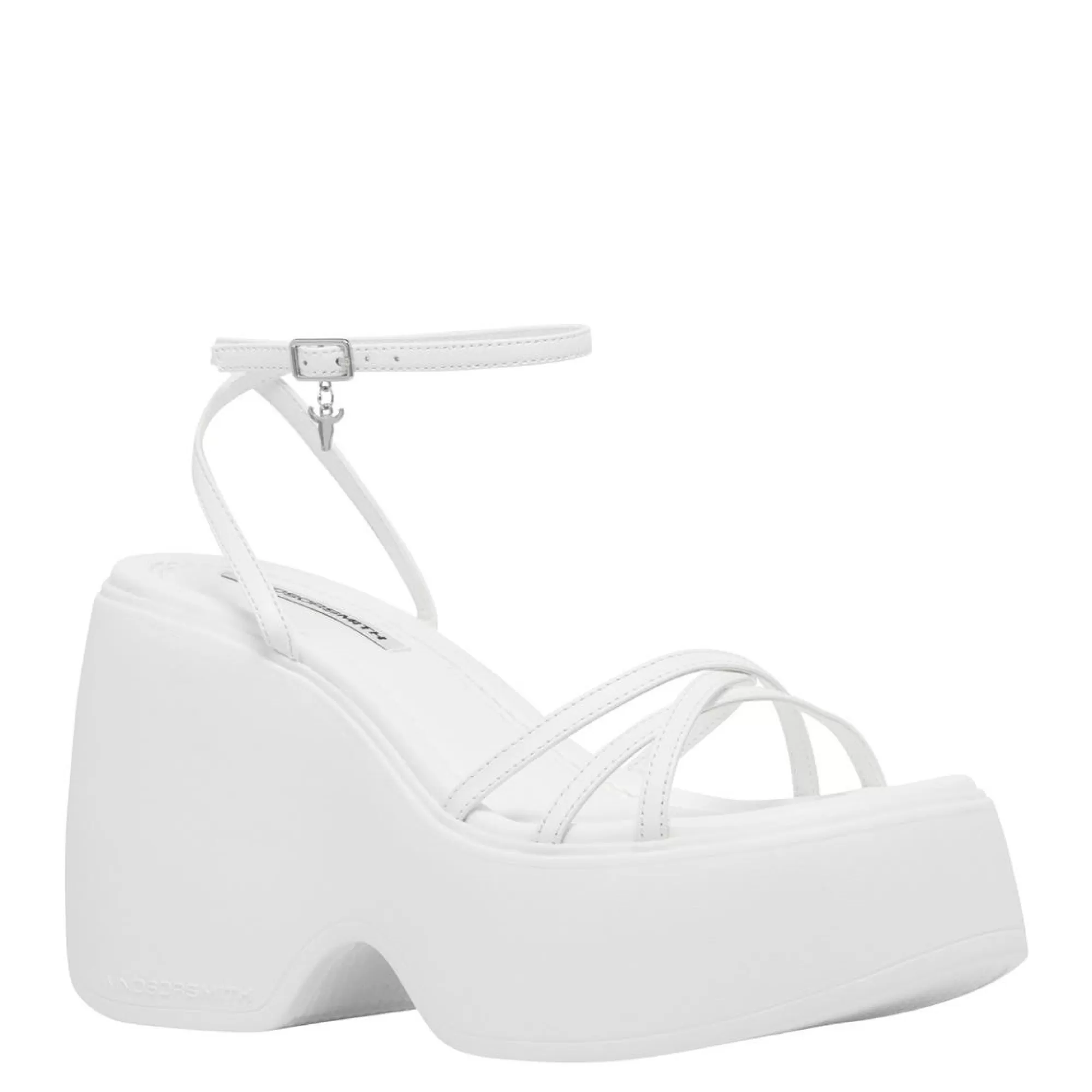 Windsor Smith Chunky Sandals*Soulmate White Platform Leather Sandal Blk Leather