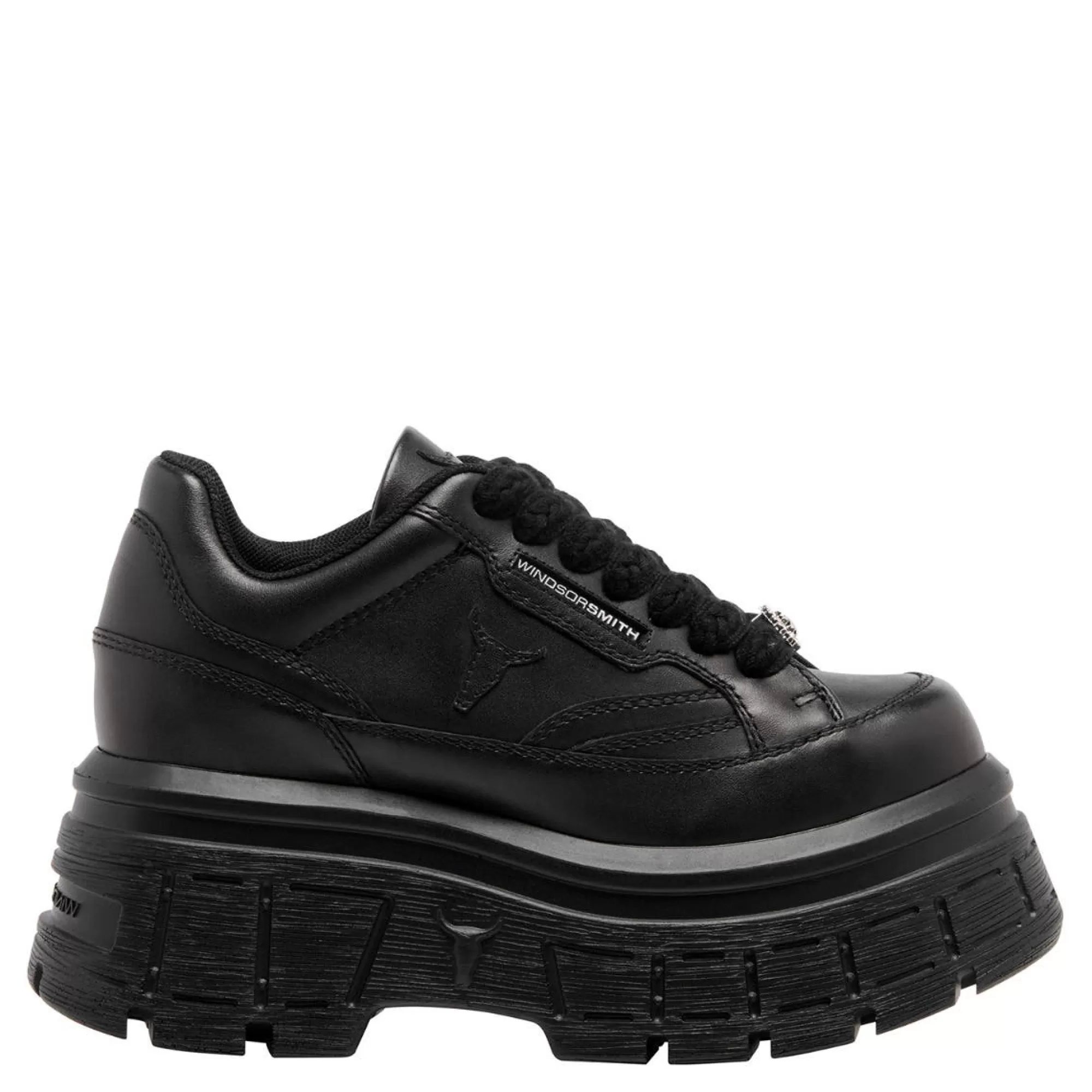 Windsor Smith Sneakers*Swerve Black Leather Blk Leather