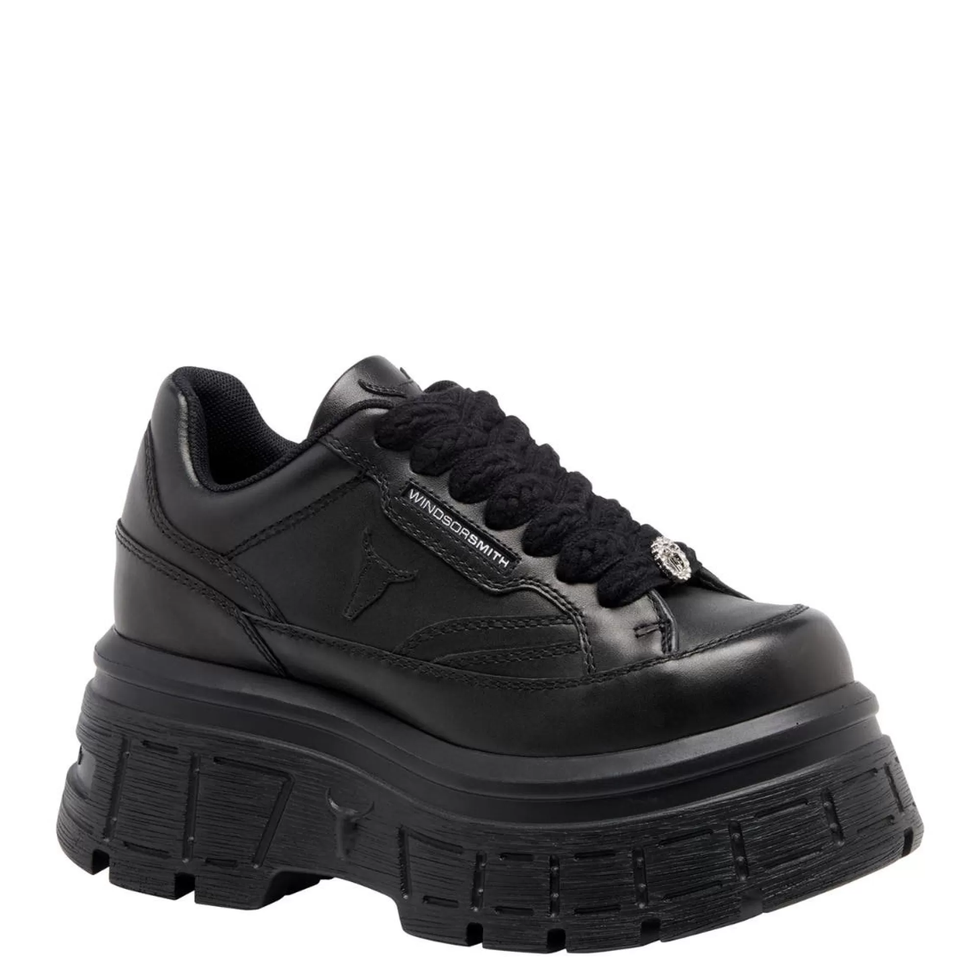 Windsor Smith Sneakers*Swerve Black Leather Blk Leather