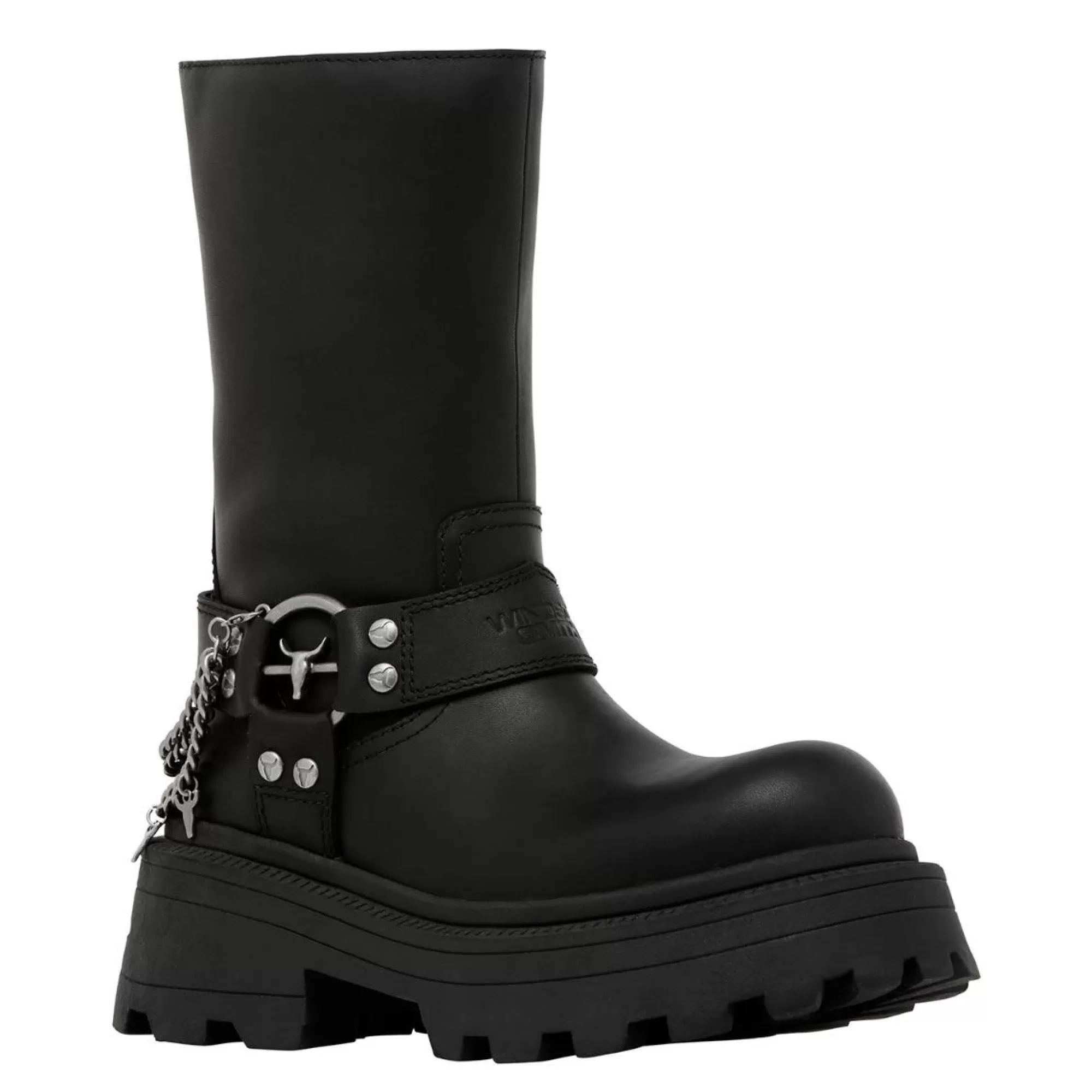 Windsor Smith Platform Boots*Thrilling Black Leather Blk Leather