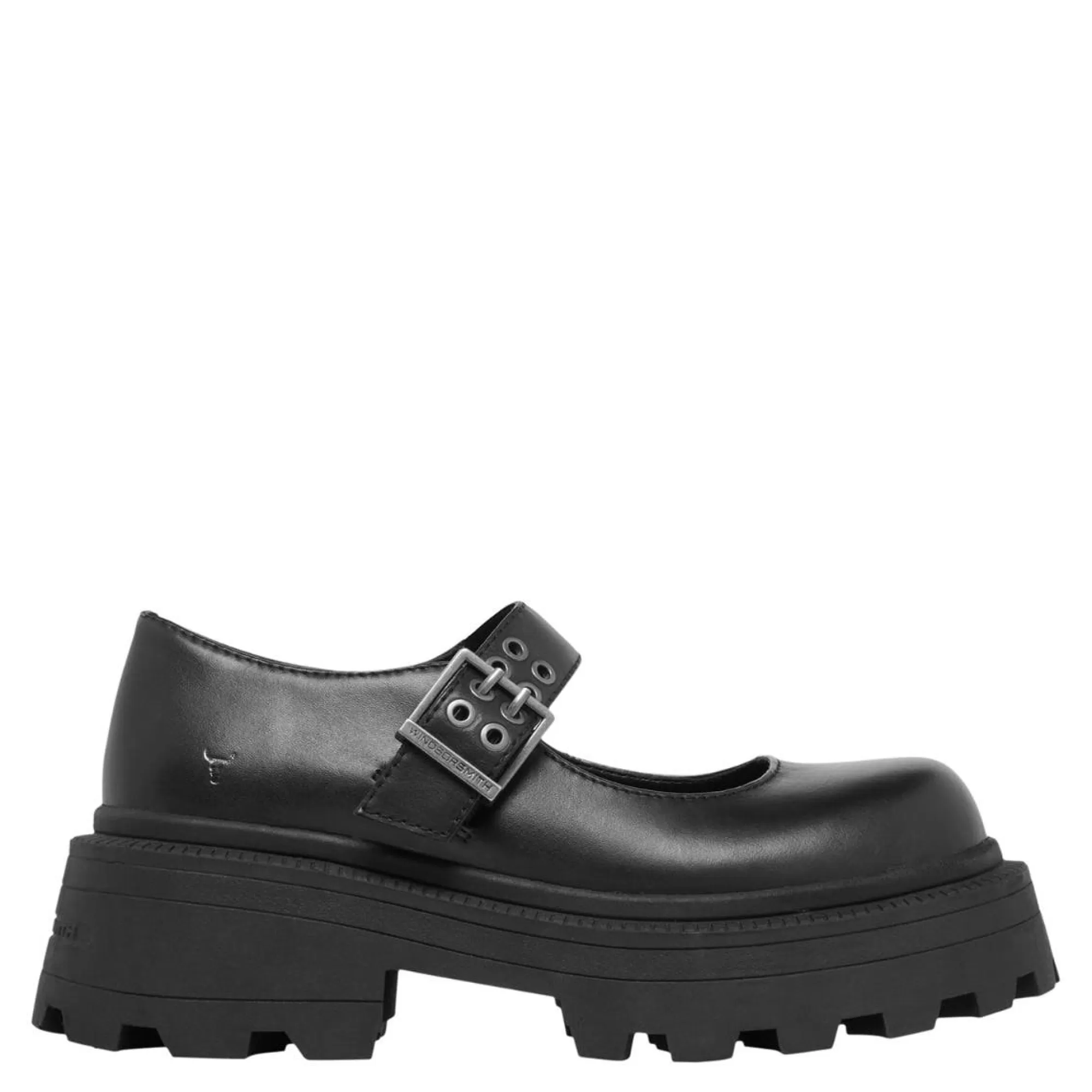 Windsor Smith Flats*Tokyo Black Leather Blk Leather