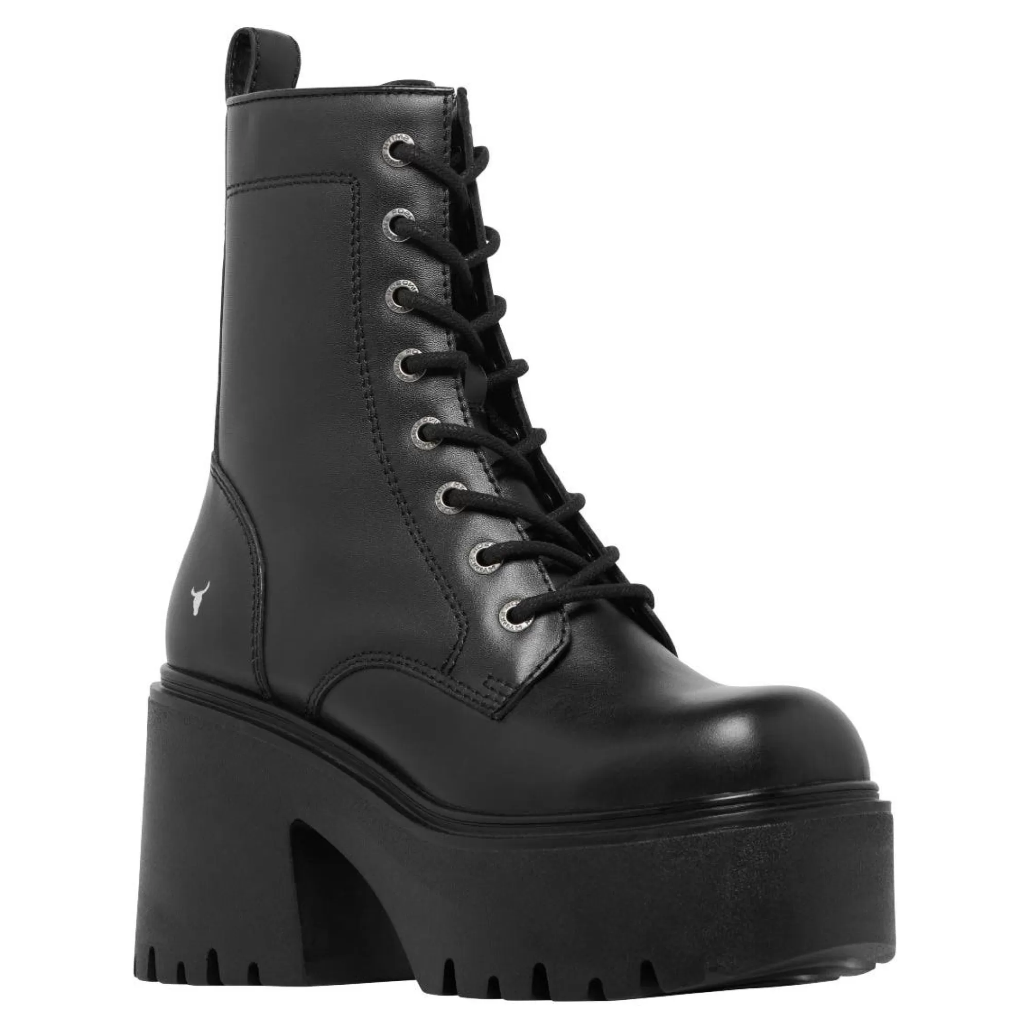 Windsor Smith Platform Boots*Totally Black Leather Blk Leather