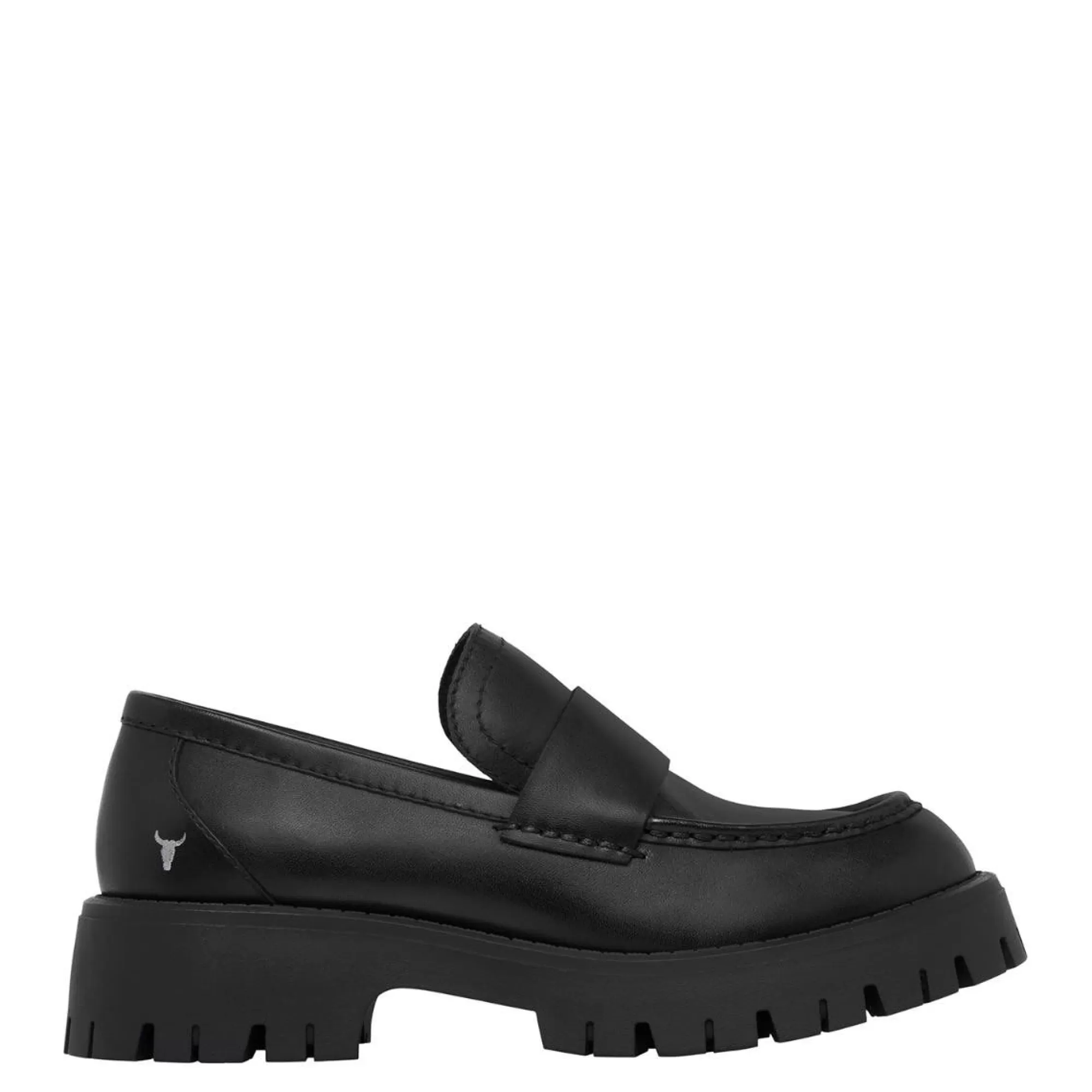 Windsor Smith Flats*Tricks Black Leather Shoe Blk Leather