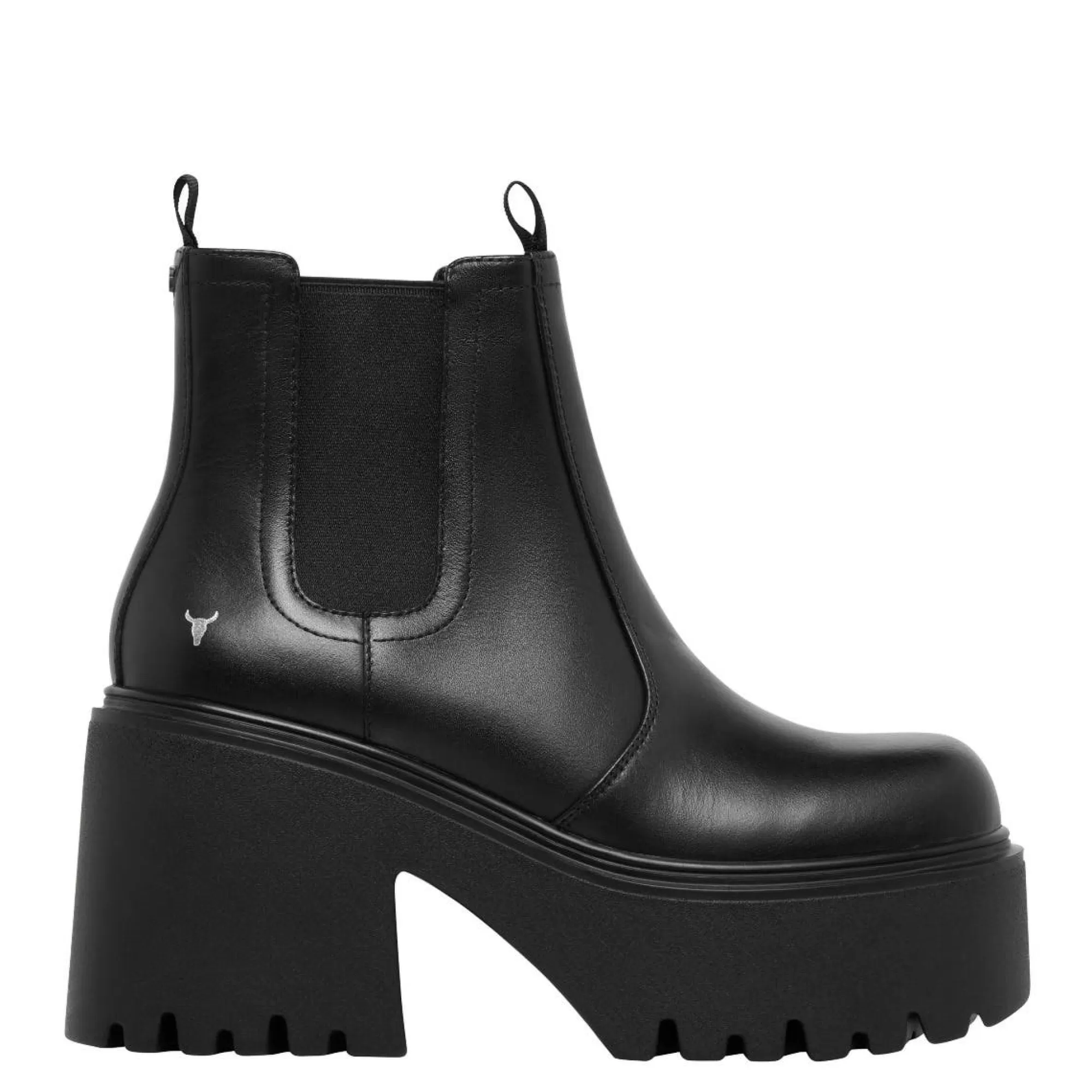 Windsor Smith Platform Boots*Tricky Black Leather Blk Leather