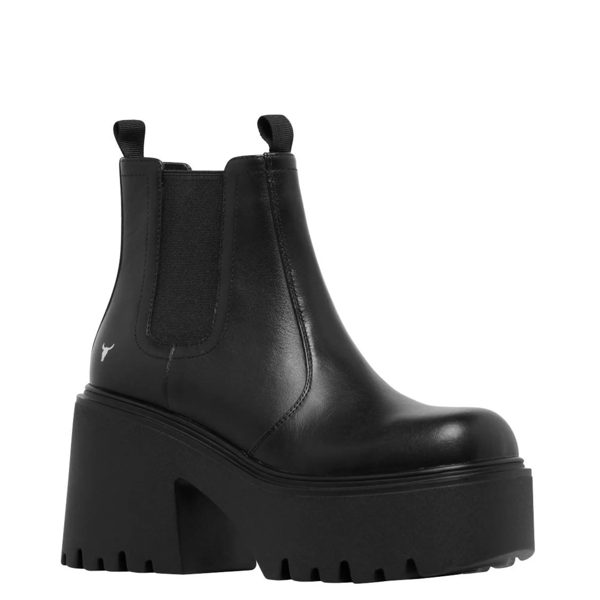 Windsor Smith Platform Boots*Tricky Black Leather Blk Leather