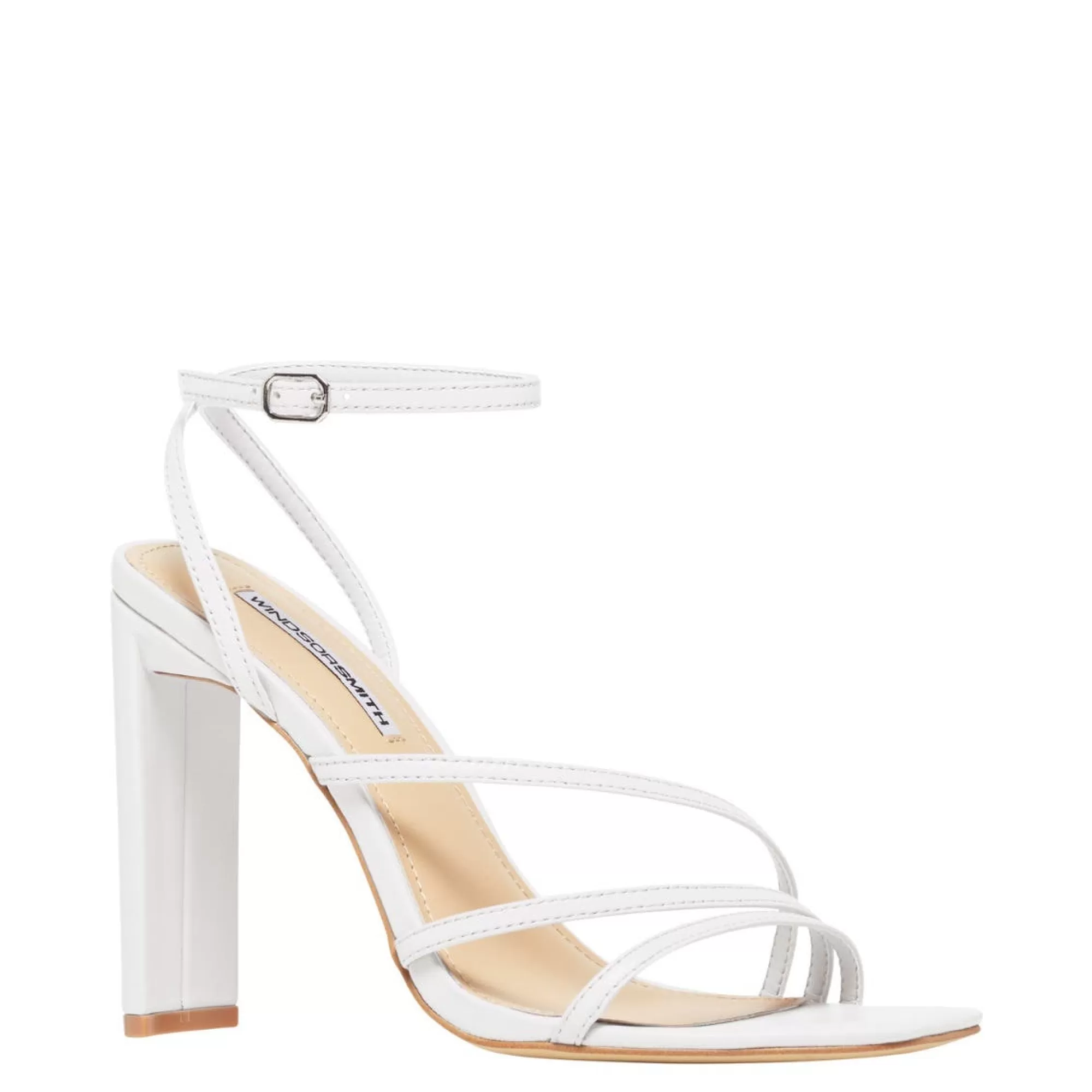 Windsor Smith High Heels*Venus White Leather Heel Blk Leather